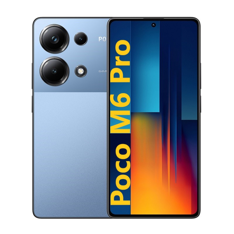  گوشی شیائومی Poco M6 pro  4G | حافظه 512 رم 12 گیگابایت_آبی_ پک گلوبال